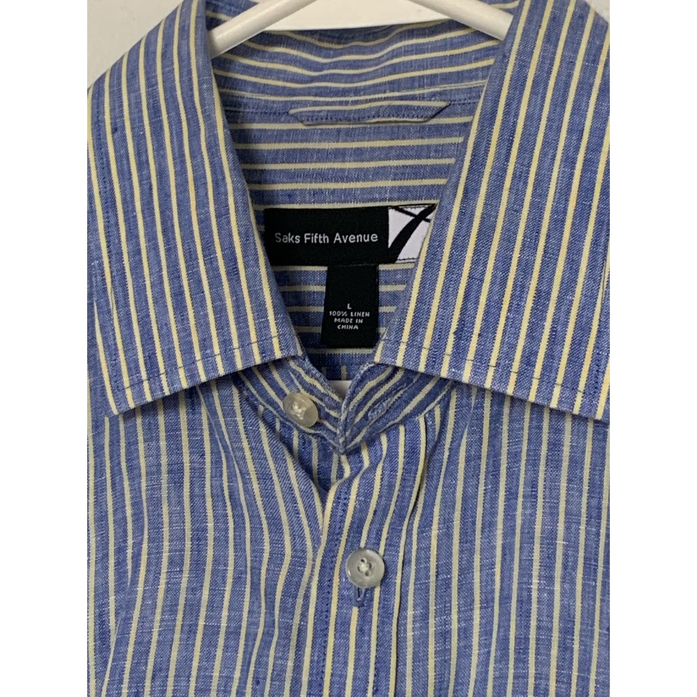 Saks Fifth Ave Vintage pinstripe shirt large